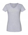 Dames T-shirt V Hals Iconic FOTL 61-444-0 heather grey